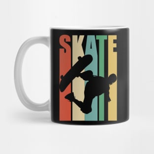 Skateboarder Retro Vintage T Shirt Skateboarding Mug